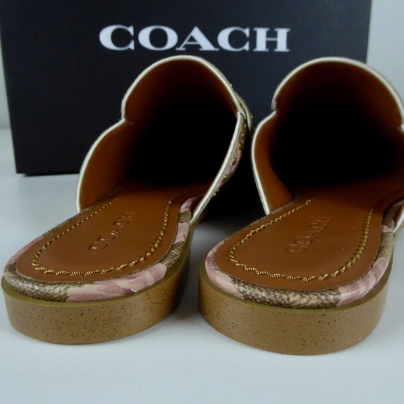 Coach Fiona Loafer Mules Floral Print Signature C - Picture 4 of 8
